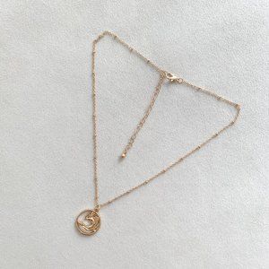 Golden Ocean Wave Beaded Necklace